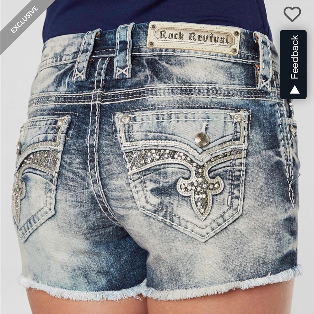 Rock revival Leni easy stretch short